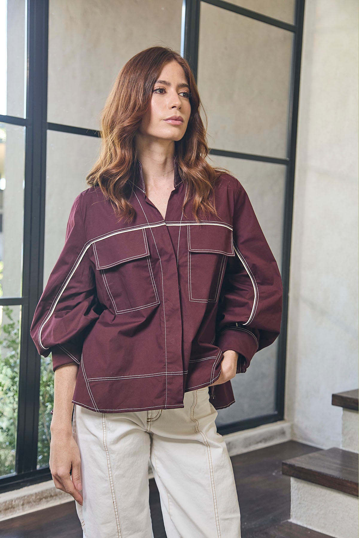 BLUSA CUELLO NERU PERILLA ESCONDIDA