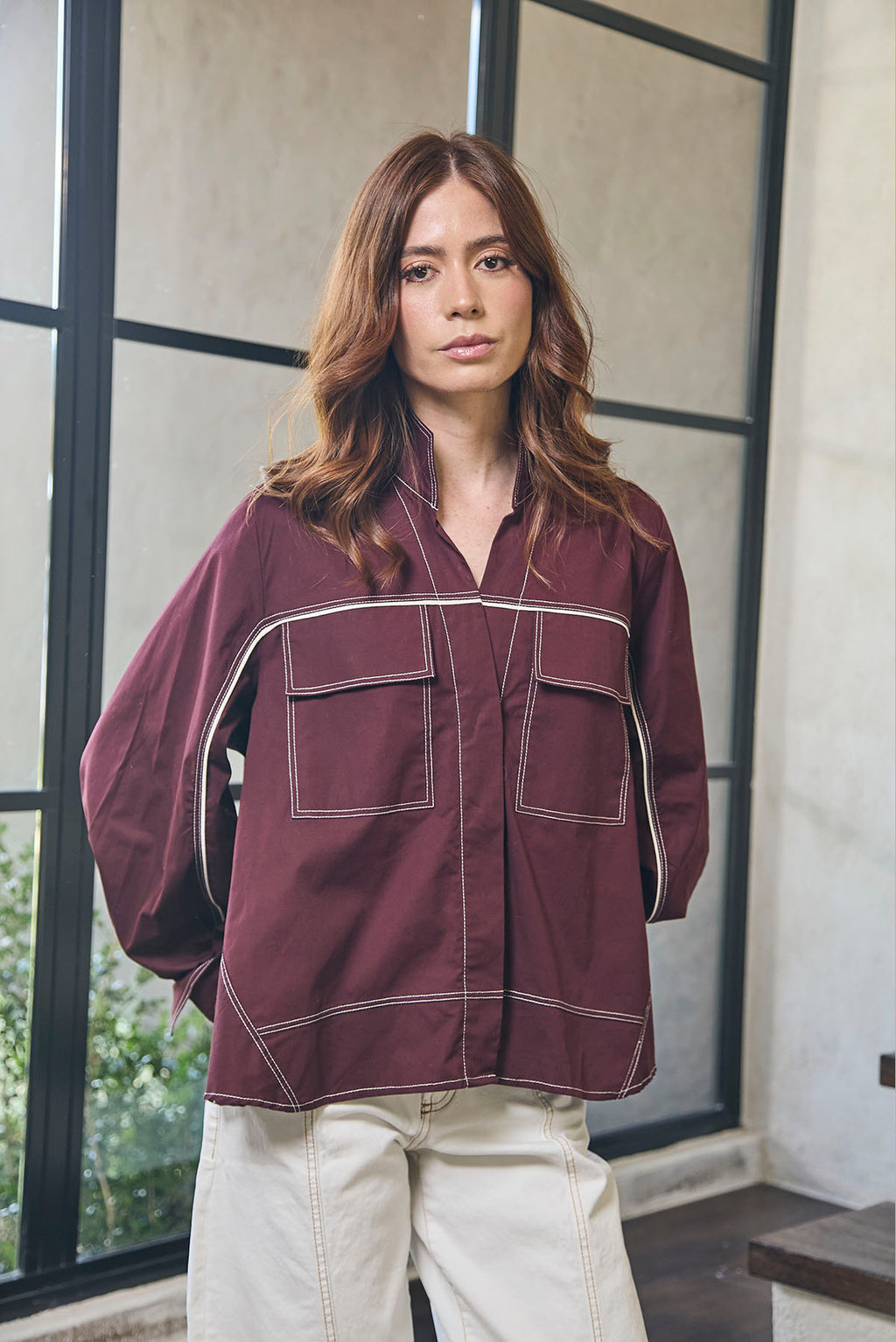 BLUSA CUELLO NERU PERILLA ESCONDIDA