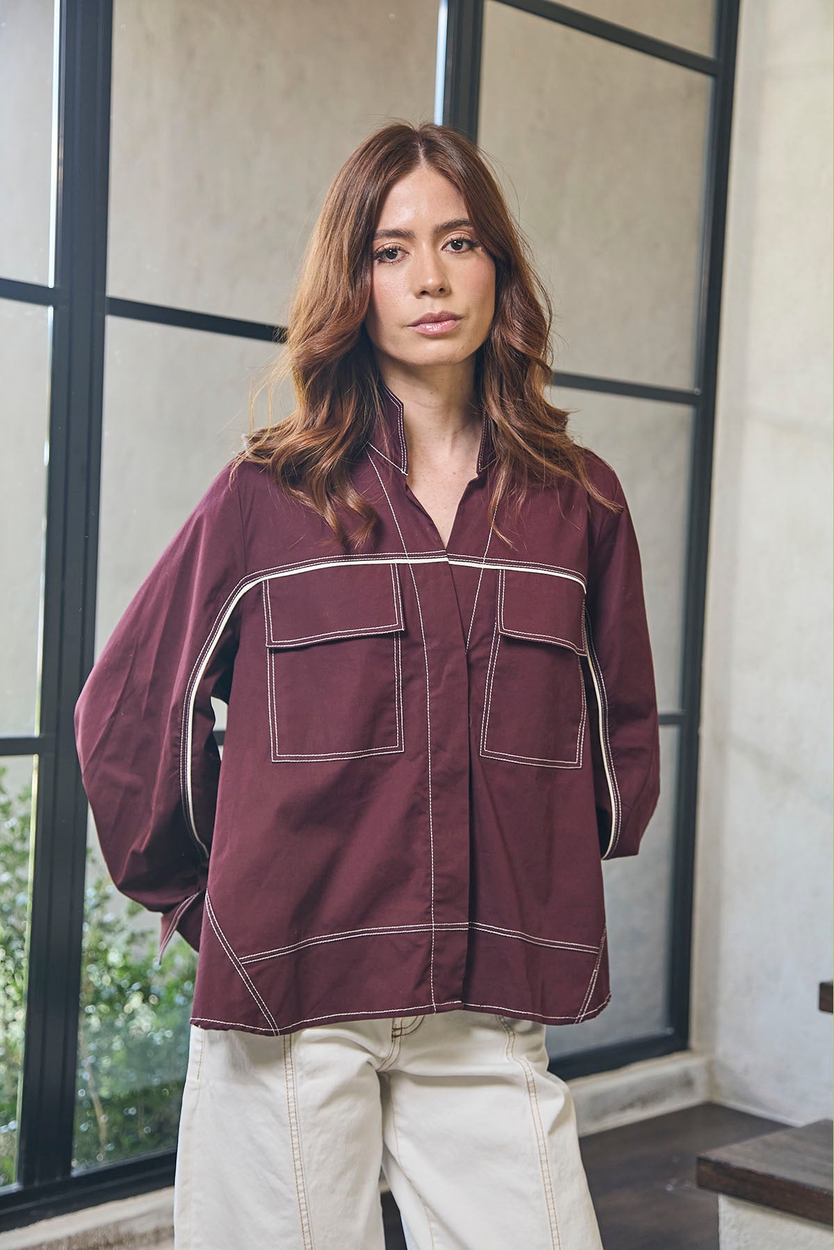 BLUSA CUELLO NERU PERILLA ESCONDIDA