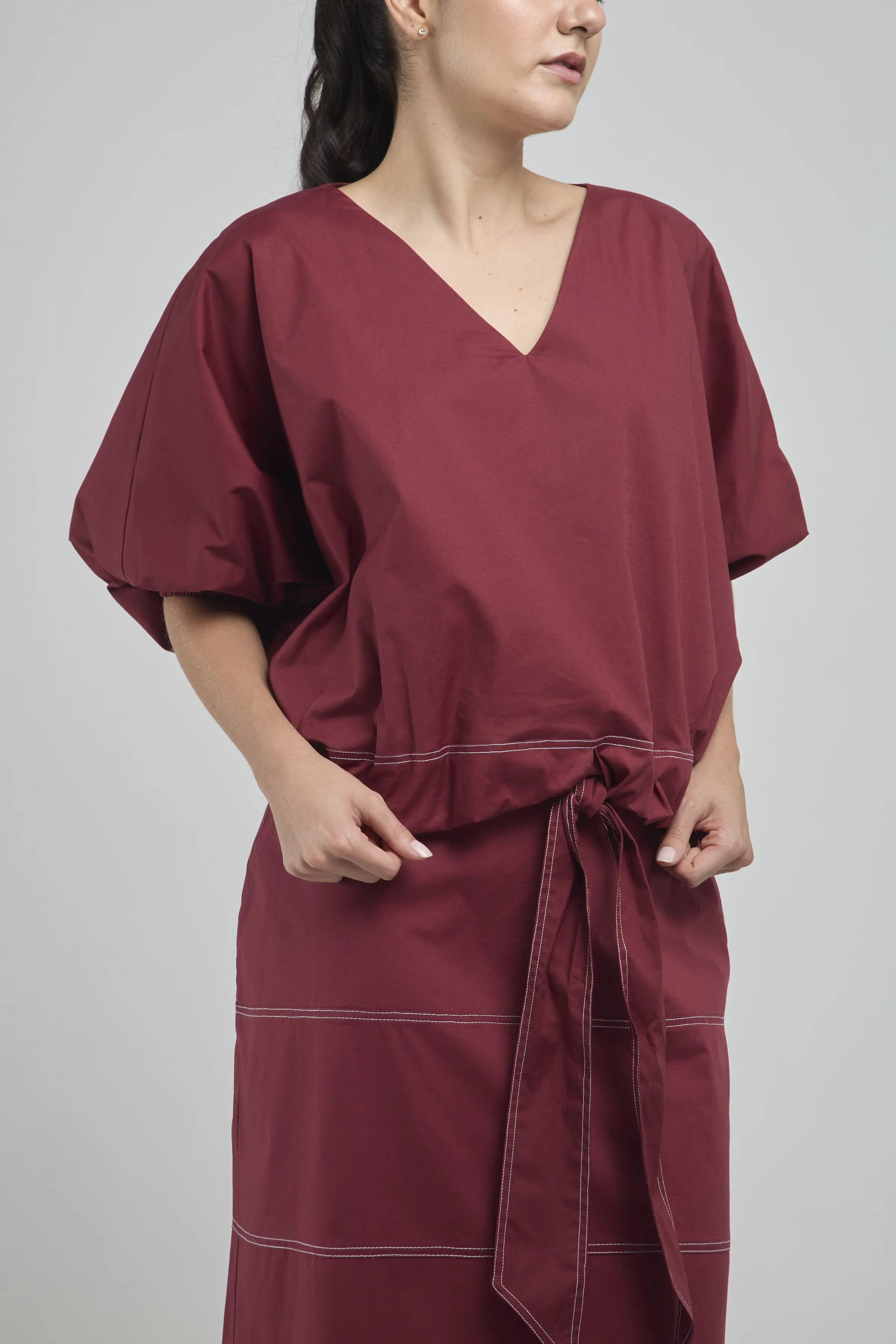 BLUSA JARETA TIRA MANGA RESORTE C/V