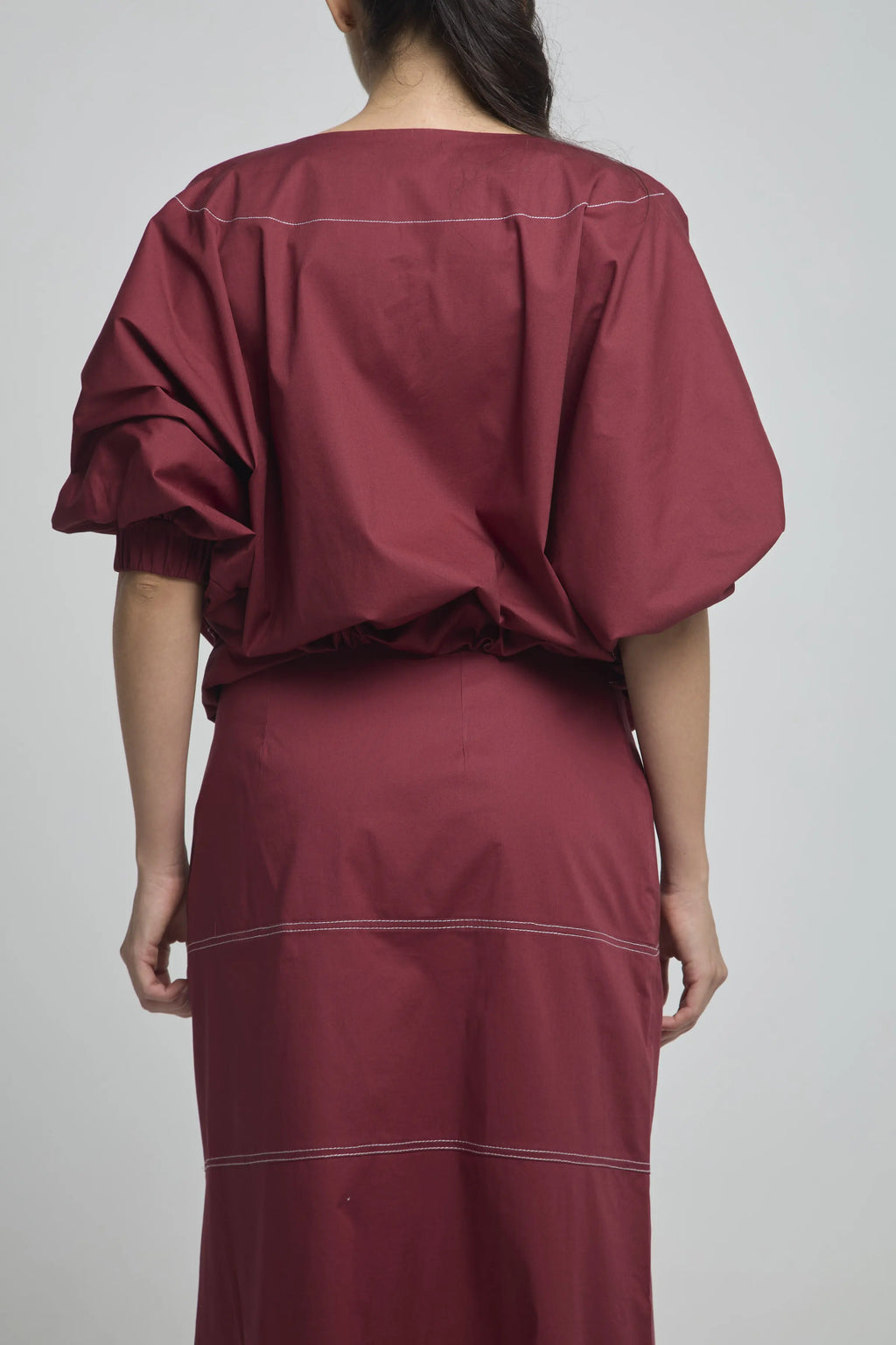 BLUSA JARETA TIRA MANGA RESORTE C/V