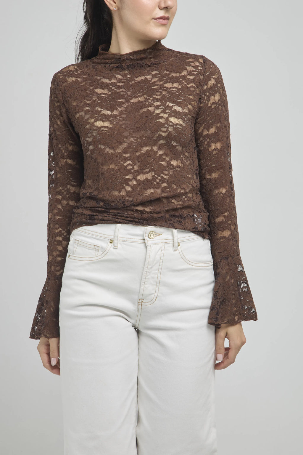 CAMISETA MANGA LARGA CAMPANA EN BLONDA C/R