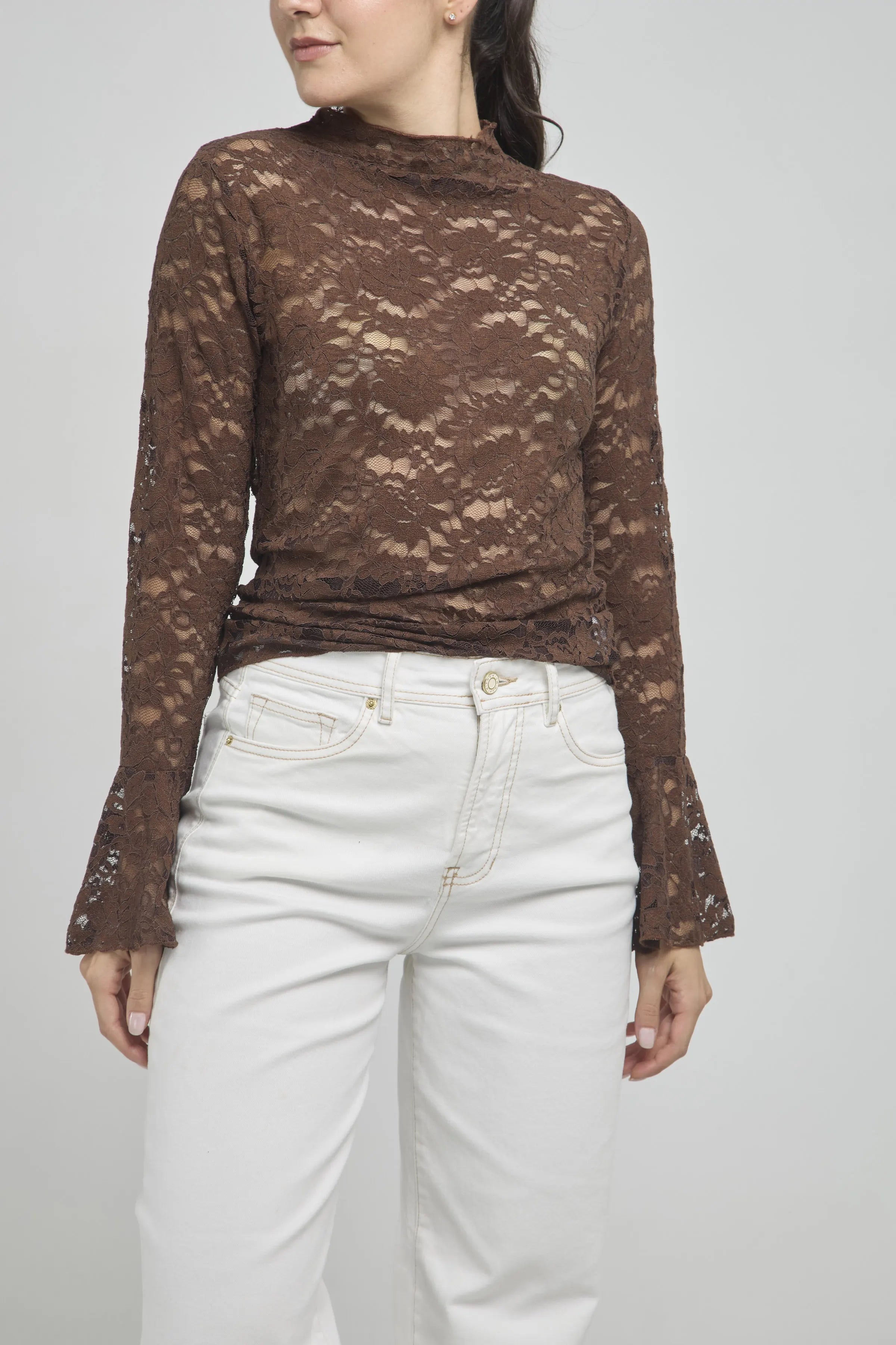 CAMISETA MANGA LARGA CAMPANA EN BLONDA C/R