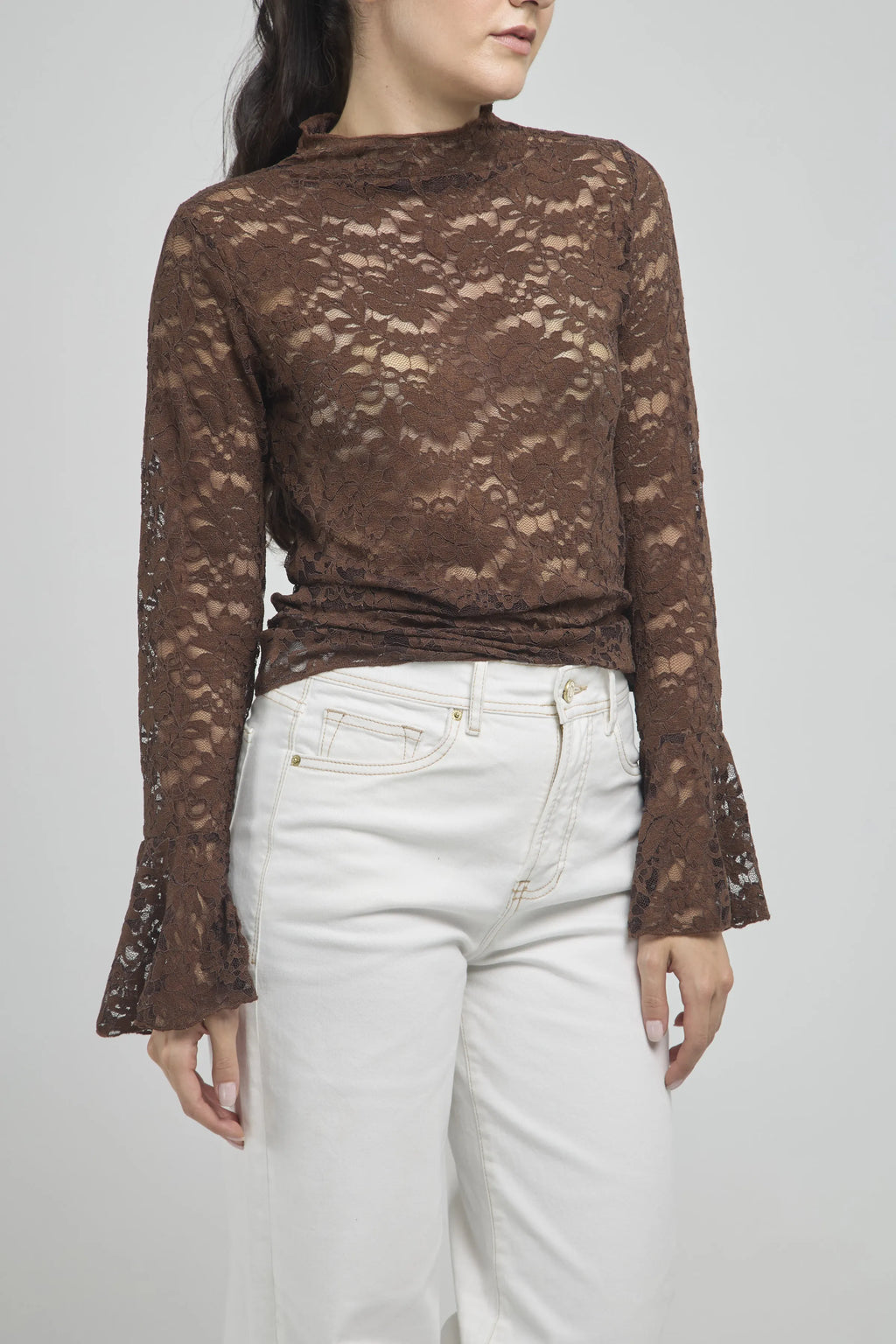 CAMISETA MANGA LARGA CAMPANA EN BLONDA C/R