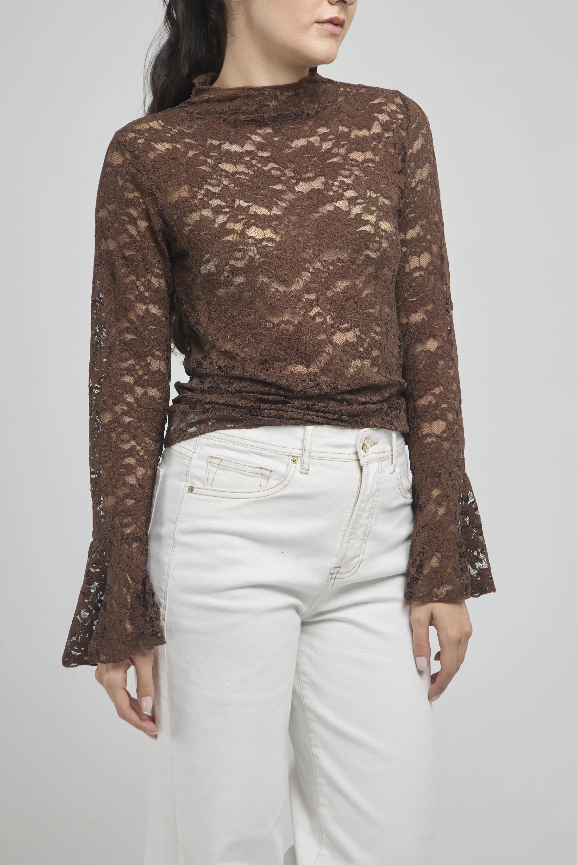 CAMISETA MANGA LARGA CAMPANA EN BLONDA C/R