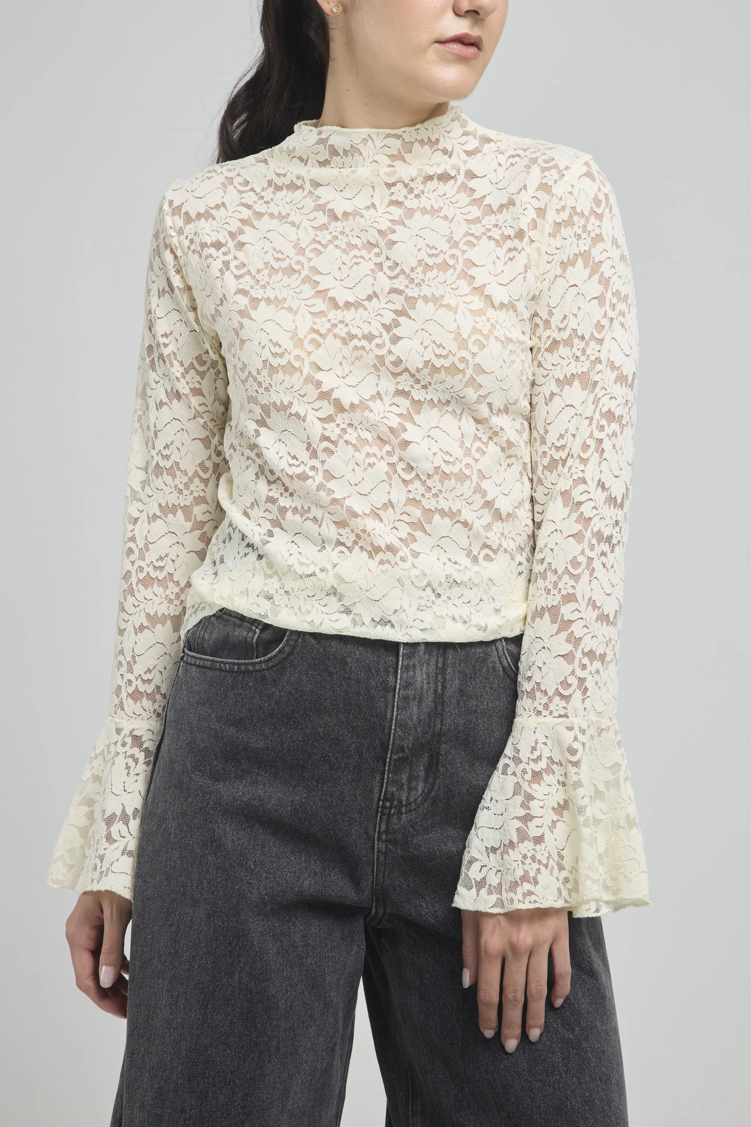 CAMISETA MANGA LARGA CAMPANA EN BLONDA C/R