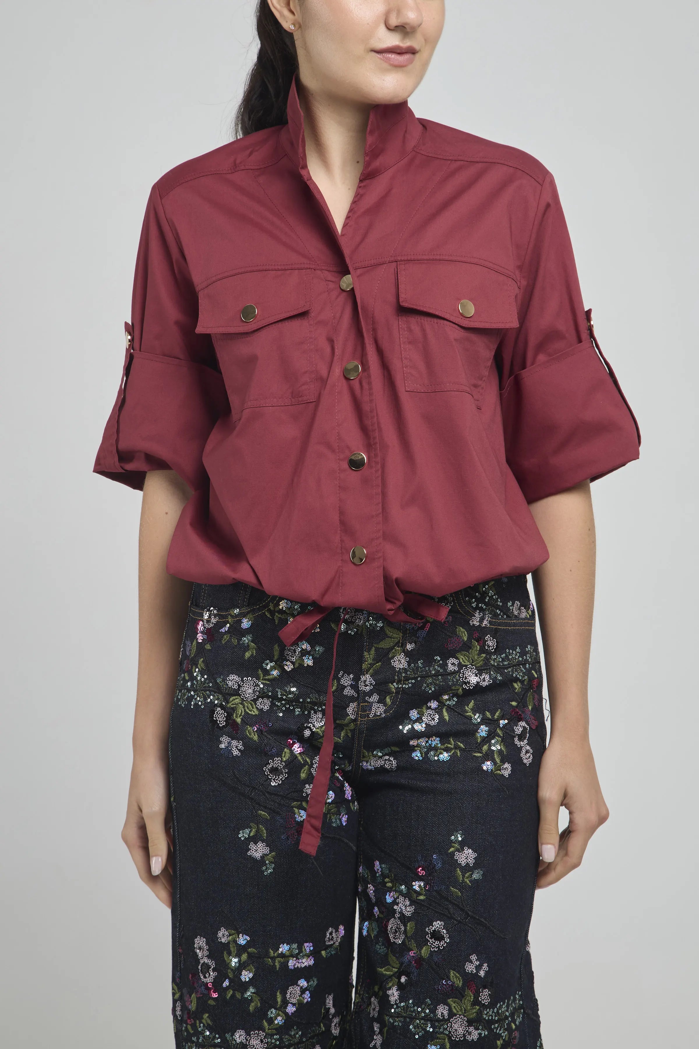 CHAQUETA JARETA CUELLO NERU  BOLSILLO TAPA CHAARRETERA MANGA