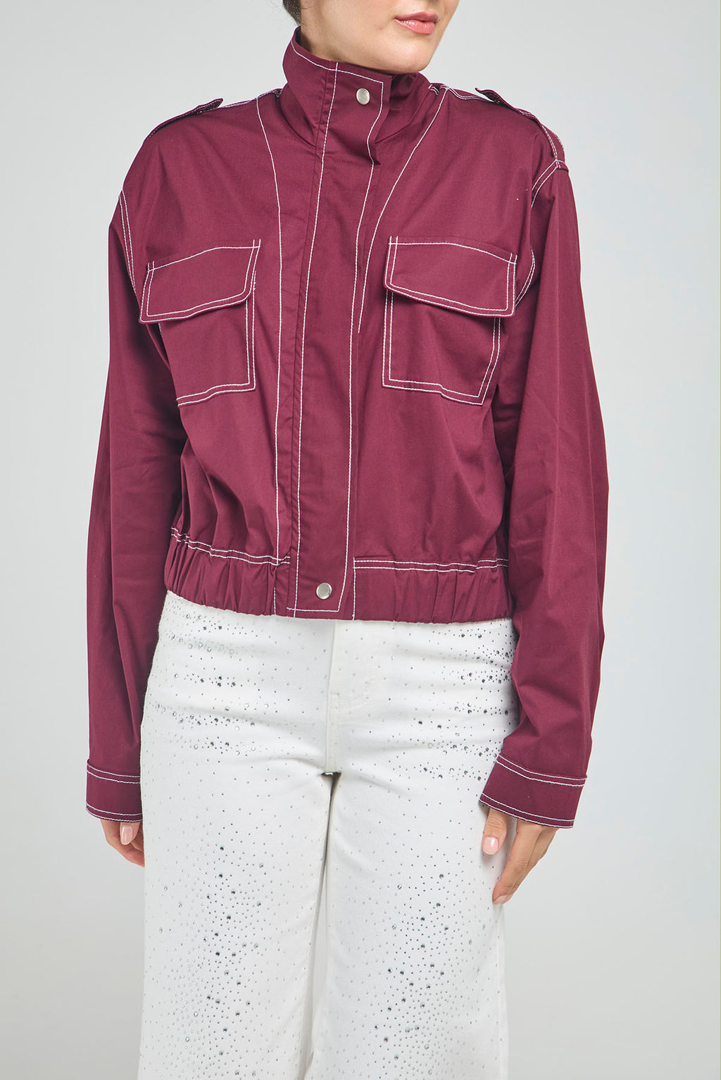 CHAQUETA PESPUNTE BOSI TAPA CIERR C/N CHARRRETERA HOMBRO