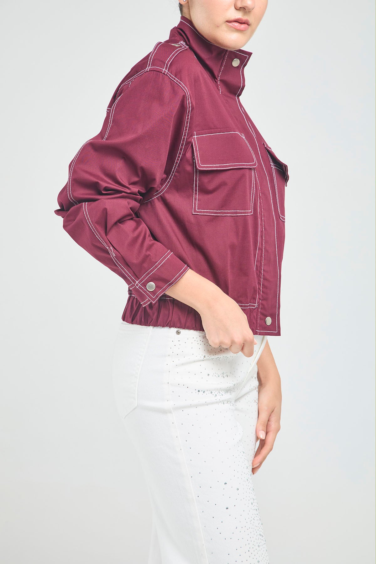 CHAQUETA PESPUNTE BOSI TAPA CIERR C/N CHARRRETERA HOMBRO