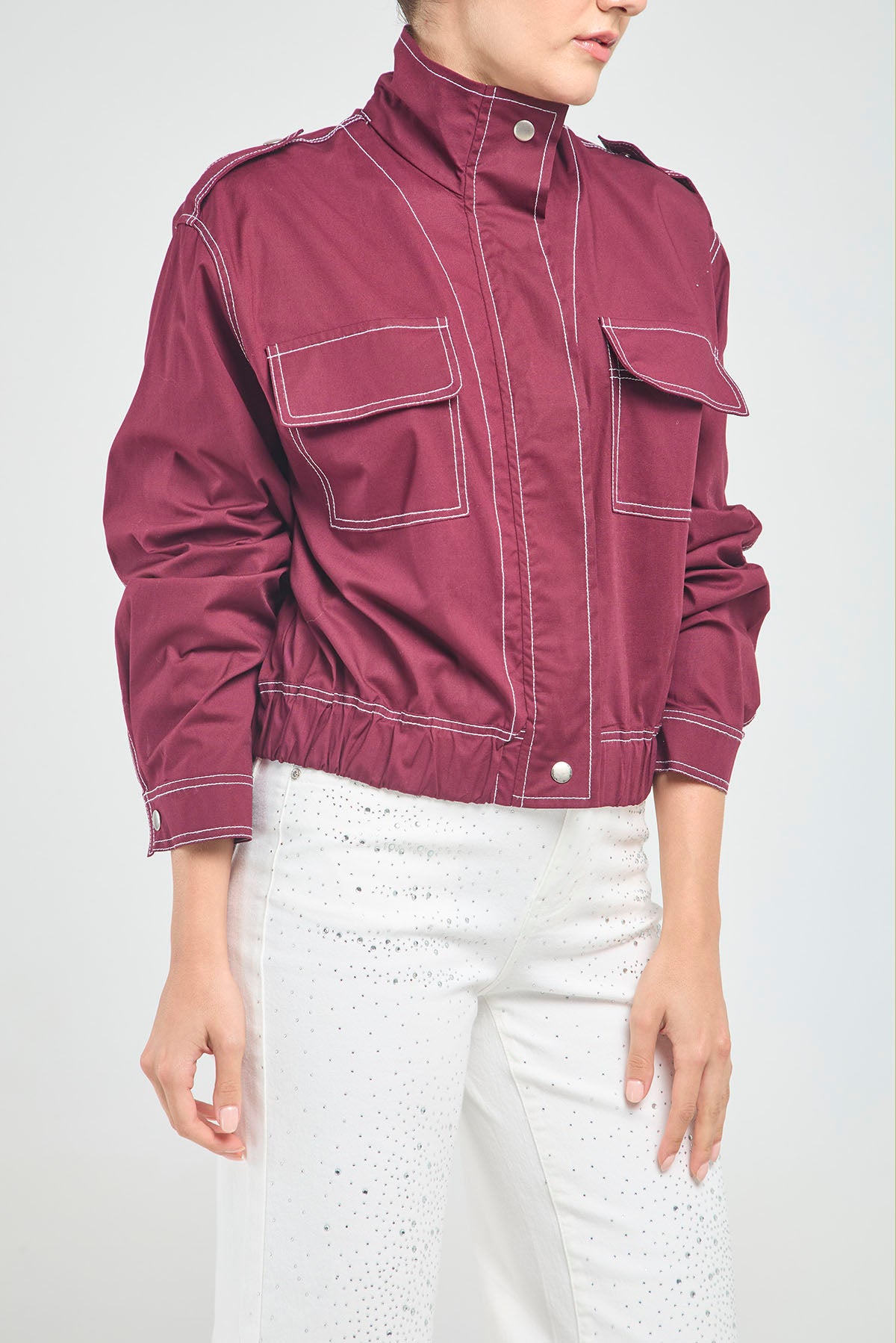CHAQUETA PESPUNTE BOSI TAPA CIERR C/N CHARRRETERA HOMBRO