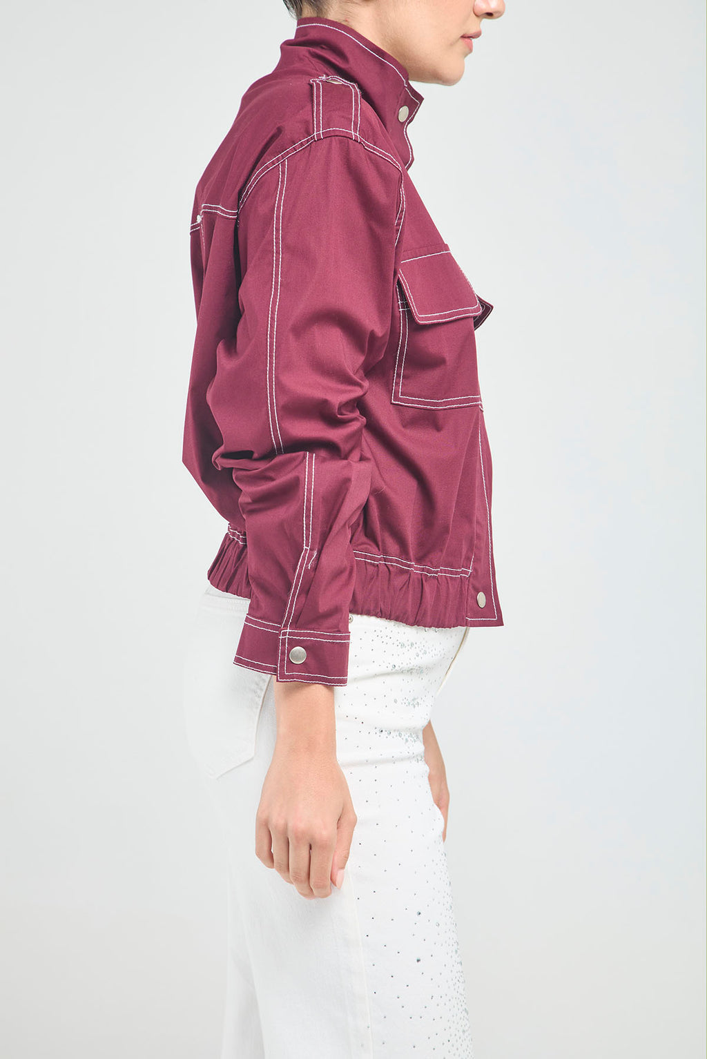 CHAQUETA PESPUNTE BOSI TAPA CIERR C/N CHARRRETERA HOMBRO