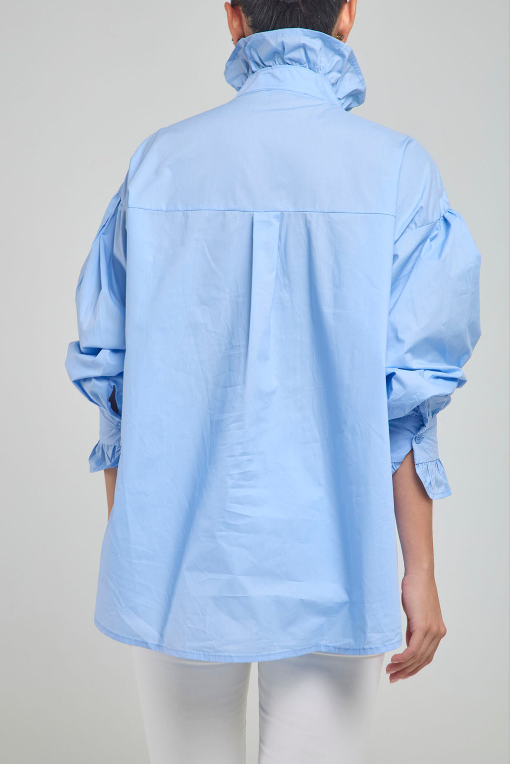 CAMISA PERILLA ESCODIDA BOLERO CUELLO PUÑO BOTON PIEDRA