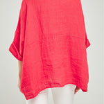 BLUSA LINO PRENSE DIAGONAL  CORTE ATRAS C/N