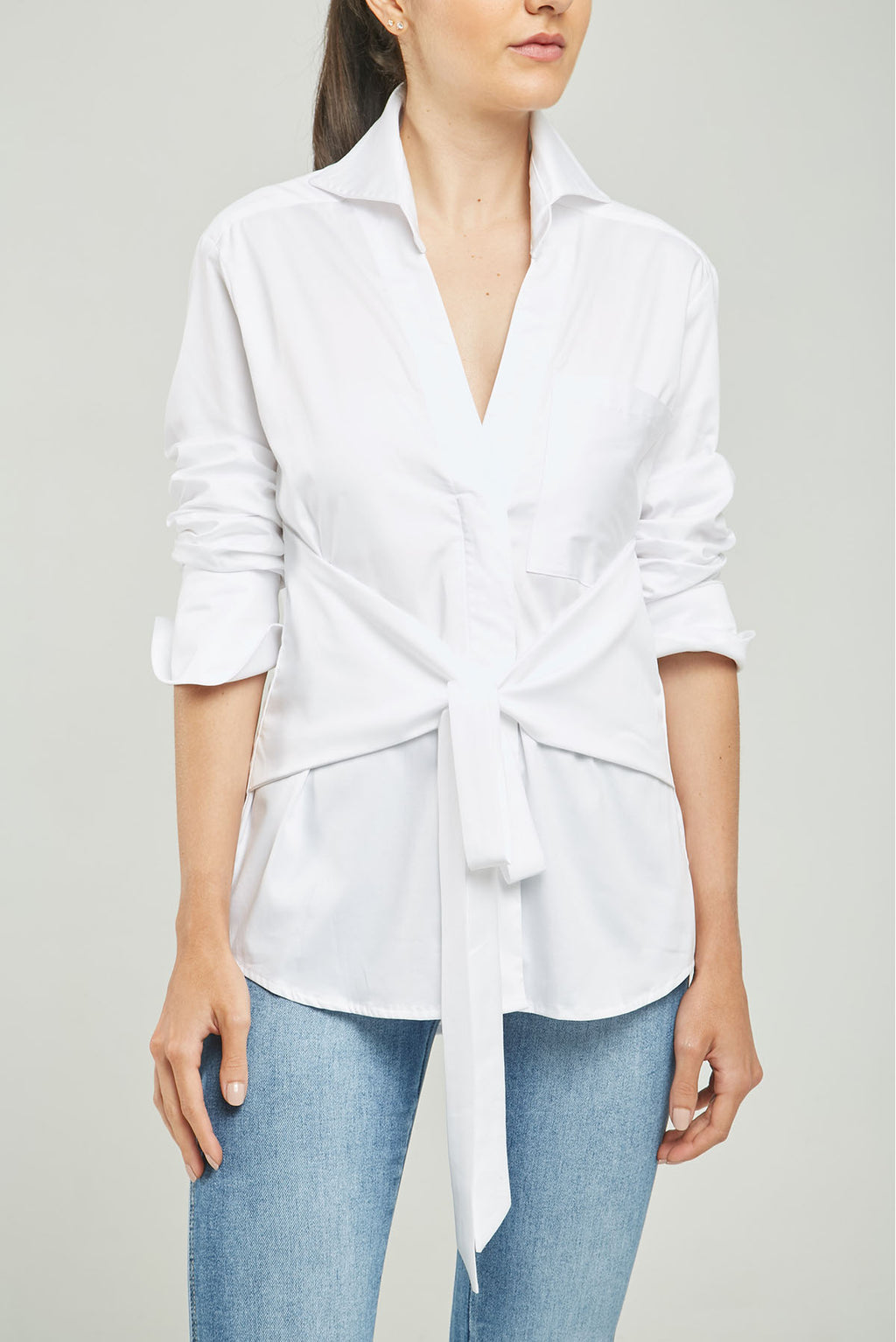 BLUSA PERILLA ESCONDIDA FAJON PEGADO C/C M/L