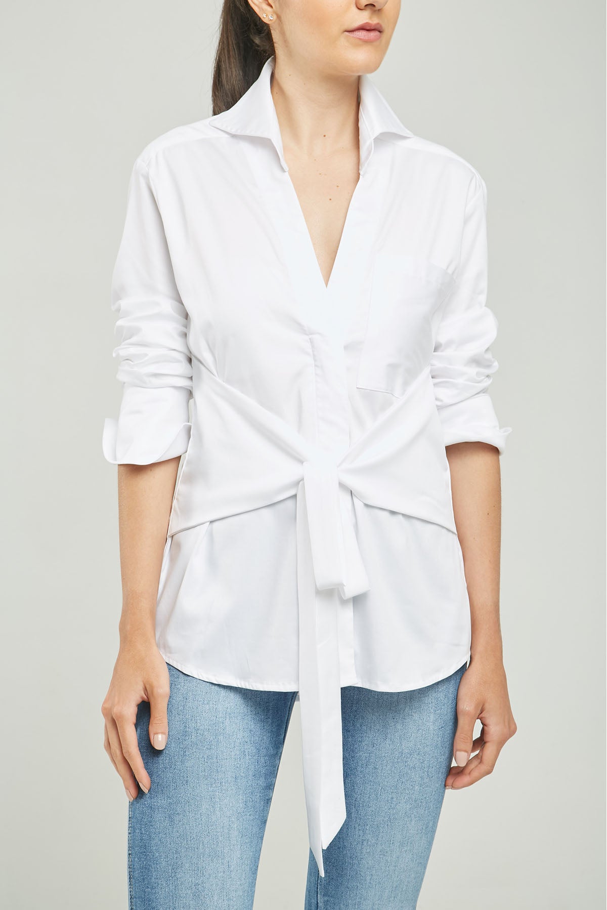 BLUSA PERILLA ESCONDIDA FAJON PEGADO C/C M/L