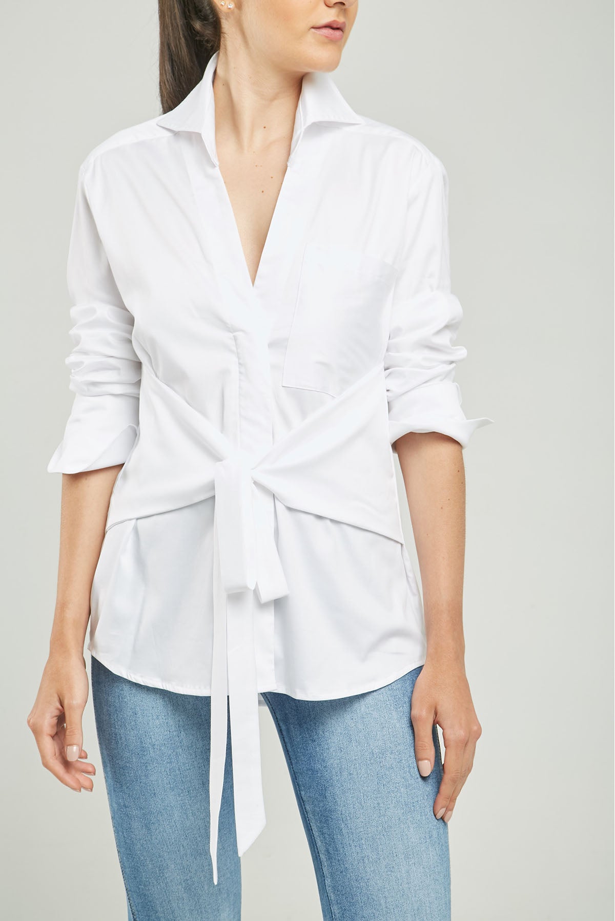 BLUSA PERILLA ESCONDIDA FAJON PEGADO C/C M/L