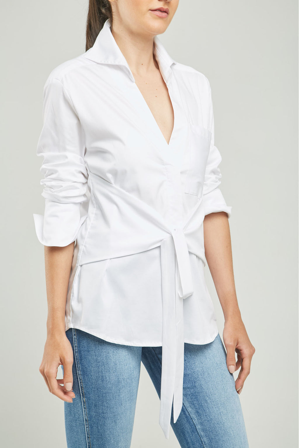 BLUSA PERILLA ESCONDIDA FAJON PEGADO C/C M/L