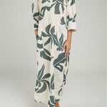 VESTIDO ESTAMPADO TREBOL BOLSILLOS  REC/LAD RES/PU