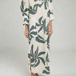 VESTIDO ESTAMPADO TREBOL BOLSILLOS  REC/LAD RES/PU