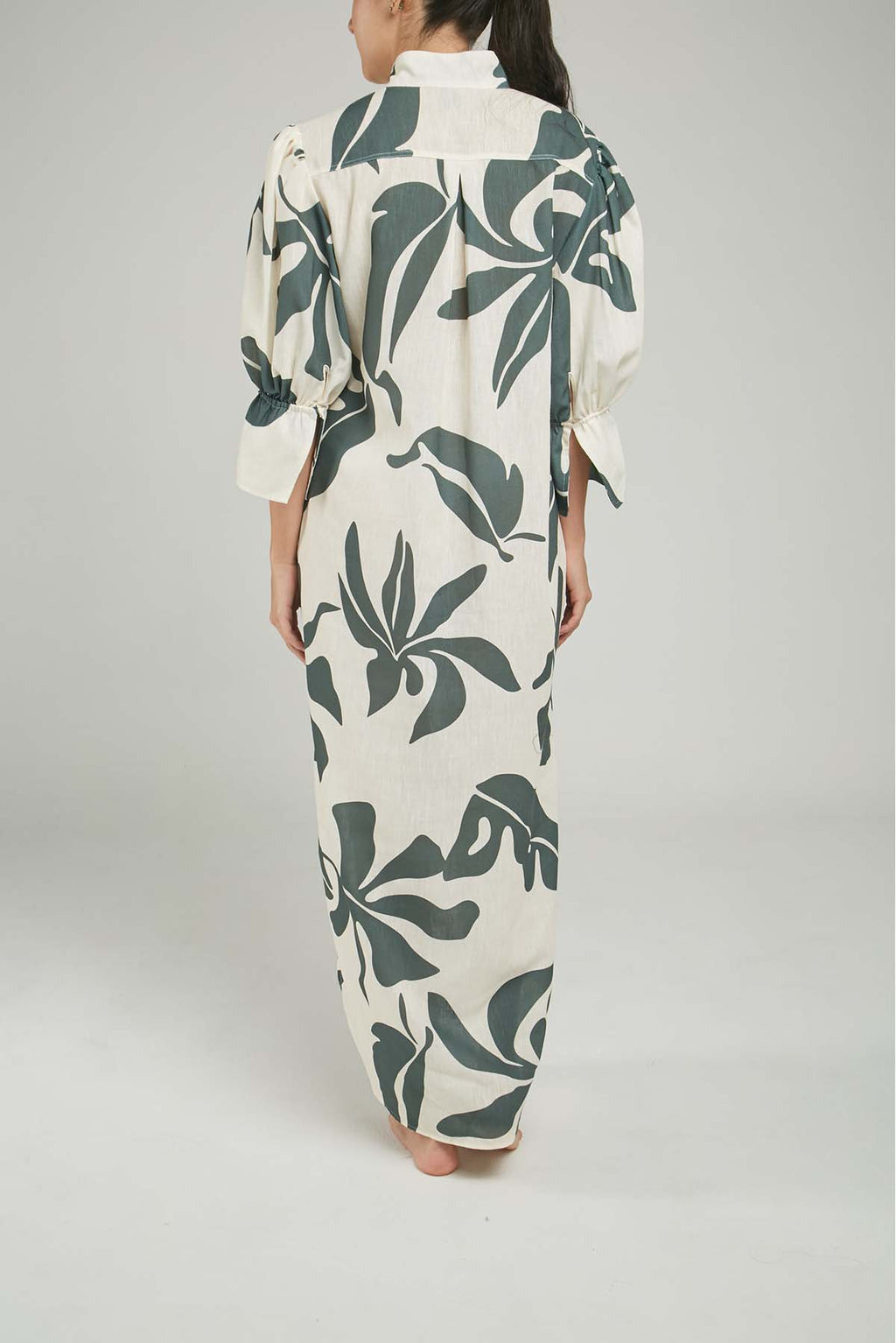 VESTIDO ESTAMPADO TREBOL BOLSILLOS  REC/LAD RES/PU