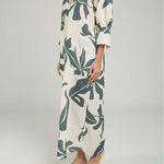 VESTIDO ESTAMPADO TREBOL BOLSILLOS  REC/LAD RES/PU