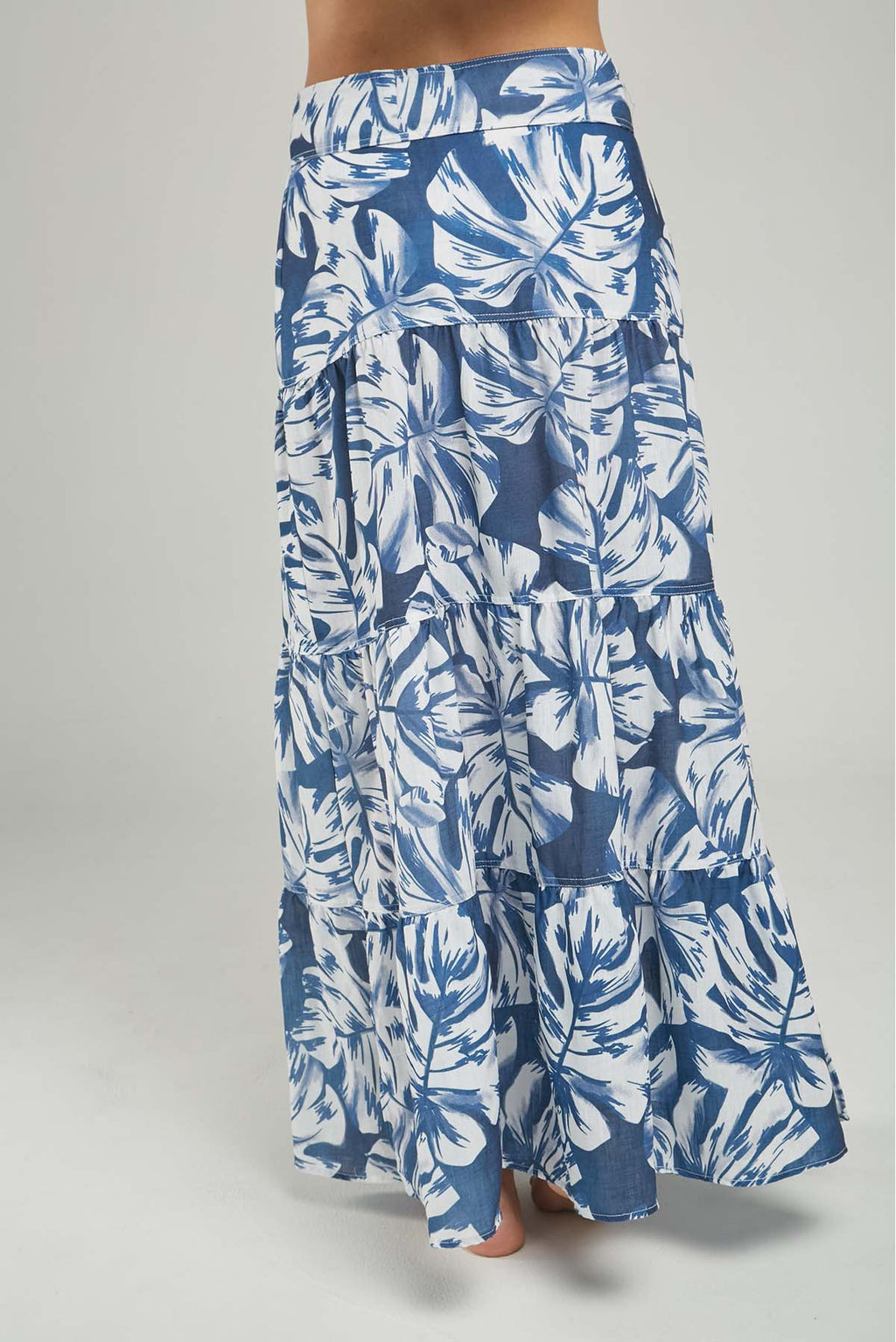 FALDA ESTAMPADO CORTE HORIZONTAL  PRETINA ANCHA FAJON