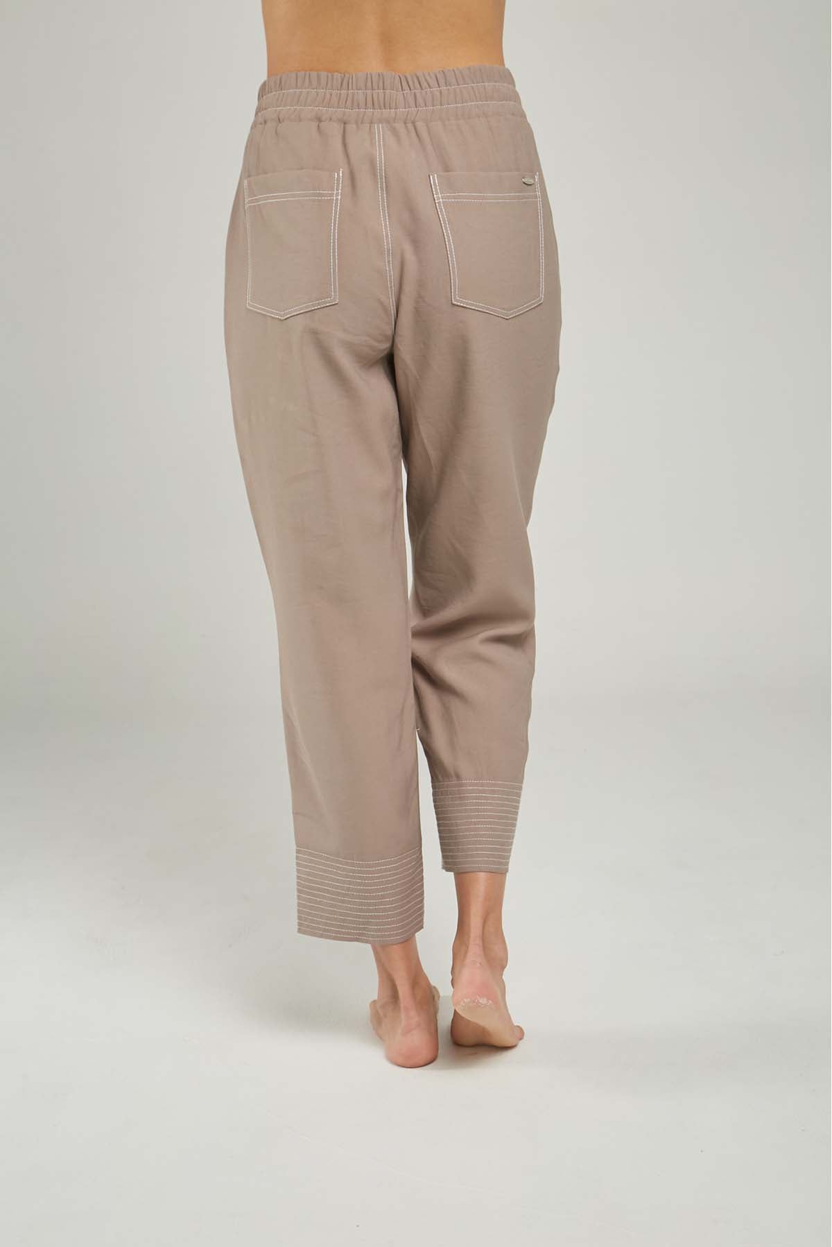 PANTALON BOTA PESPUNTE PESPESPUNTE DELANTE CINTU RESORTE