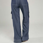 PANTALON DENIM TENCEL BOTA PESPUNTE  BOLSILLO DELANTERO
