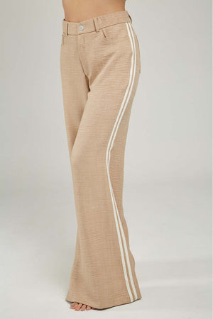PANTALON PRETINA ELASTICO  HILADILLA LADO BOTA ANCHA