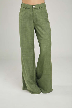 PANTALON PRETINA ELASTICO  HILADILLA LADO BOTA ANCHA