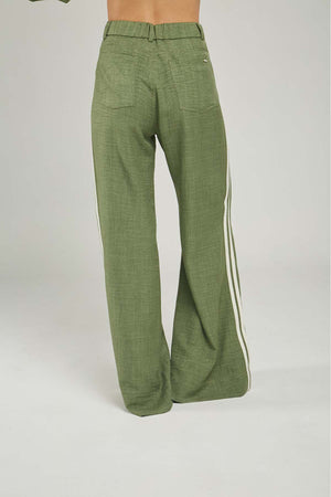 PANTALON PRETINA ELASTICO  HILADILLA LADO BOTA ANCHA