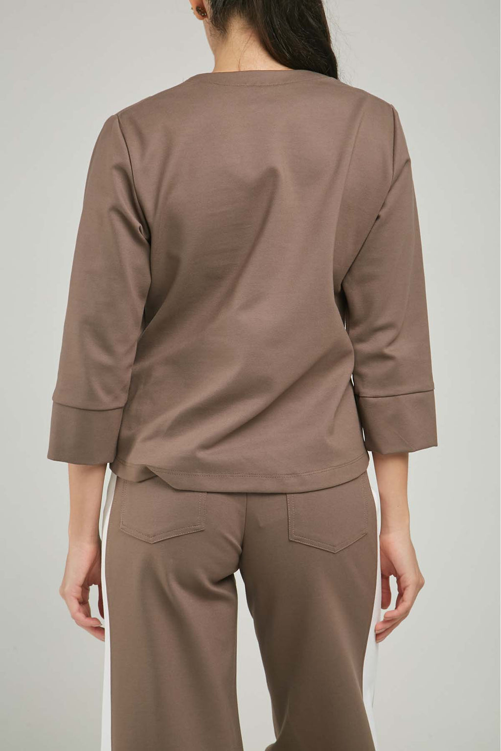 CAMISETA CRUZADA ADELANTE  CURVA RUEDO M/LARGA