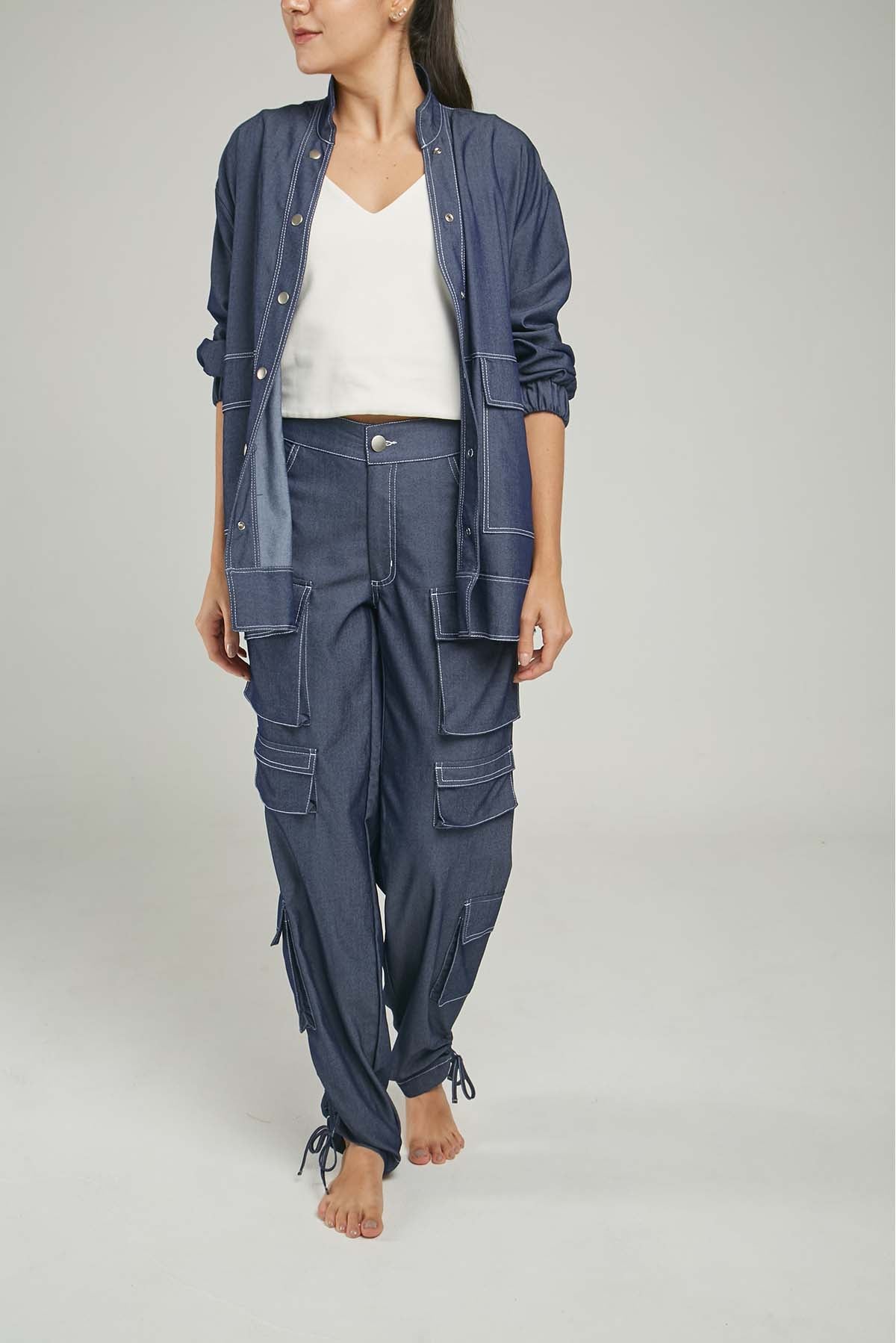 BLUSA BOLSILLO TAPAS GRANDE INFERIOR CN ML RESORTE PUÑO