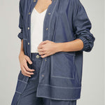 BLUSA BOLSILLO TAPAS GRANDE INFERIOR CN ML RESORTE PUÑO