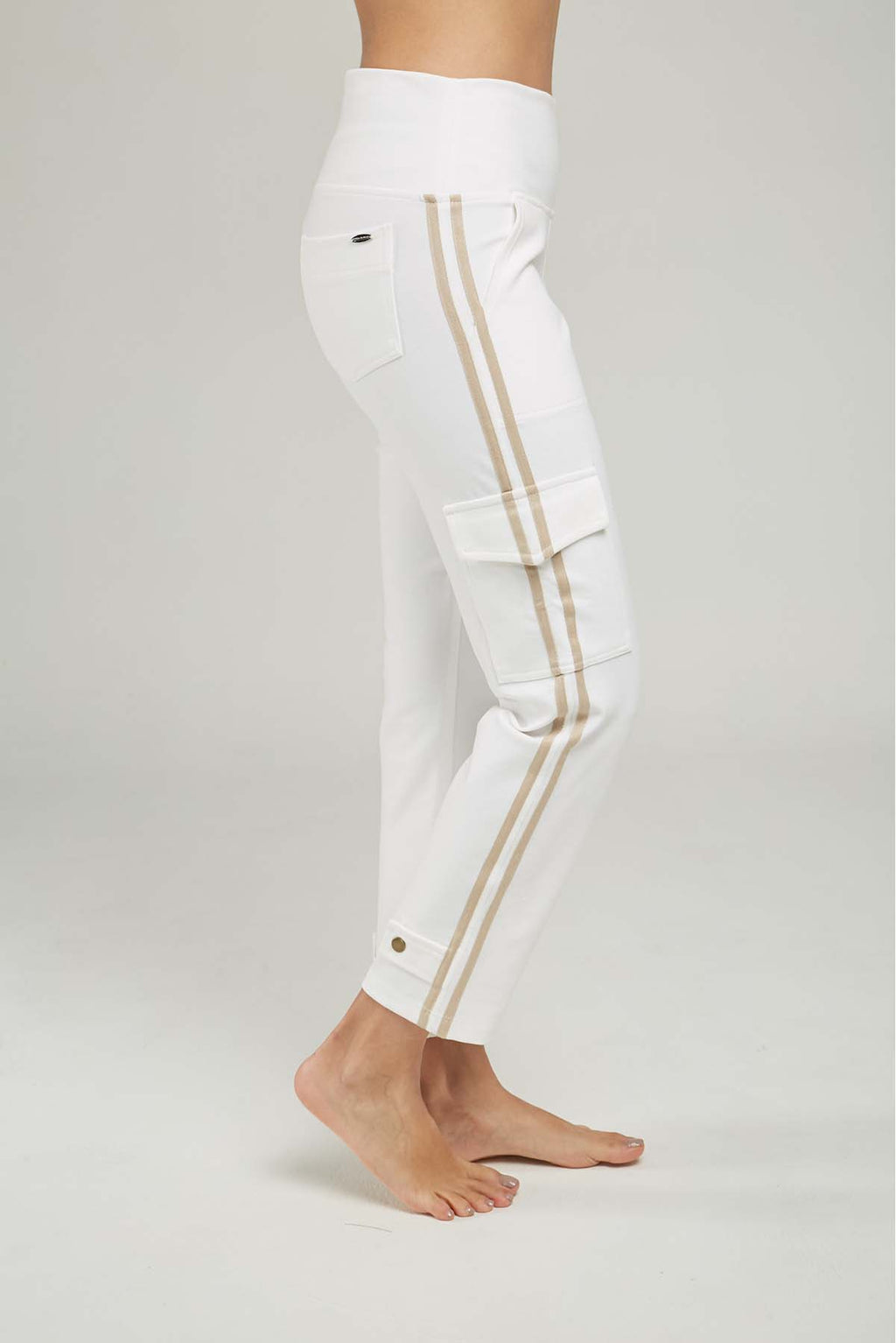 PANTALON CARGO HILADILLA LADO BOTA ESTRECHA TACHES