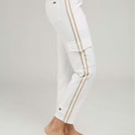 PANTALON CARGO HILADILLA LADO BOTA ESTRECHA TACHES