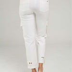 PANTALON CARGO HILADILLA LADO BOTA ESTRECHA TACHES