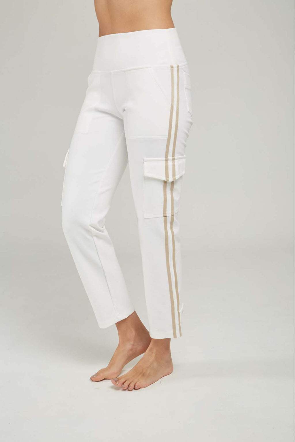 PANTALON CARGO HILADILLA LADO BOTA ESTRECHA TACHES