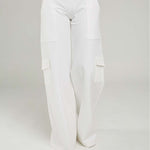 PANTALON TIPO CARGO BOLS BOTA ANCHA PRETINA  ANCHA