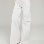 PANTALON TIPO CARGO BOLS BOTA ANCHA PRETINA  ANCHA
