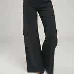 PANTALON TIPO CARGO BOLS BOTA ANCHA PRETINA  ANCHA