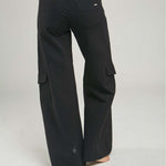 PANTALON TIPO CARGO BOLS BOTA ANCHA PRETINA  ANCHA