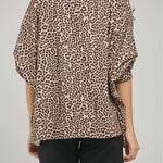 CARDIGAN ANIMAL PRINTINA  MANGA RANGLA CORTE PUÑO