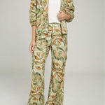PANTALON ESTAPADO HOJAS CARGO BOTA ANCH BOLSILLOS