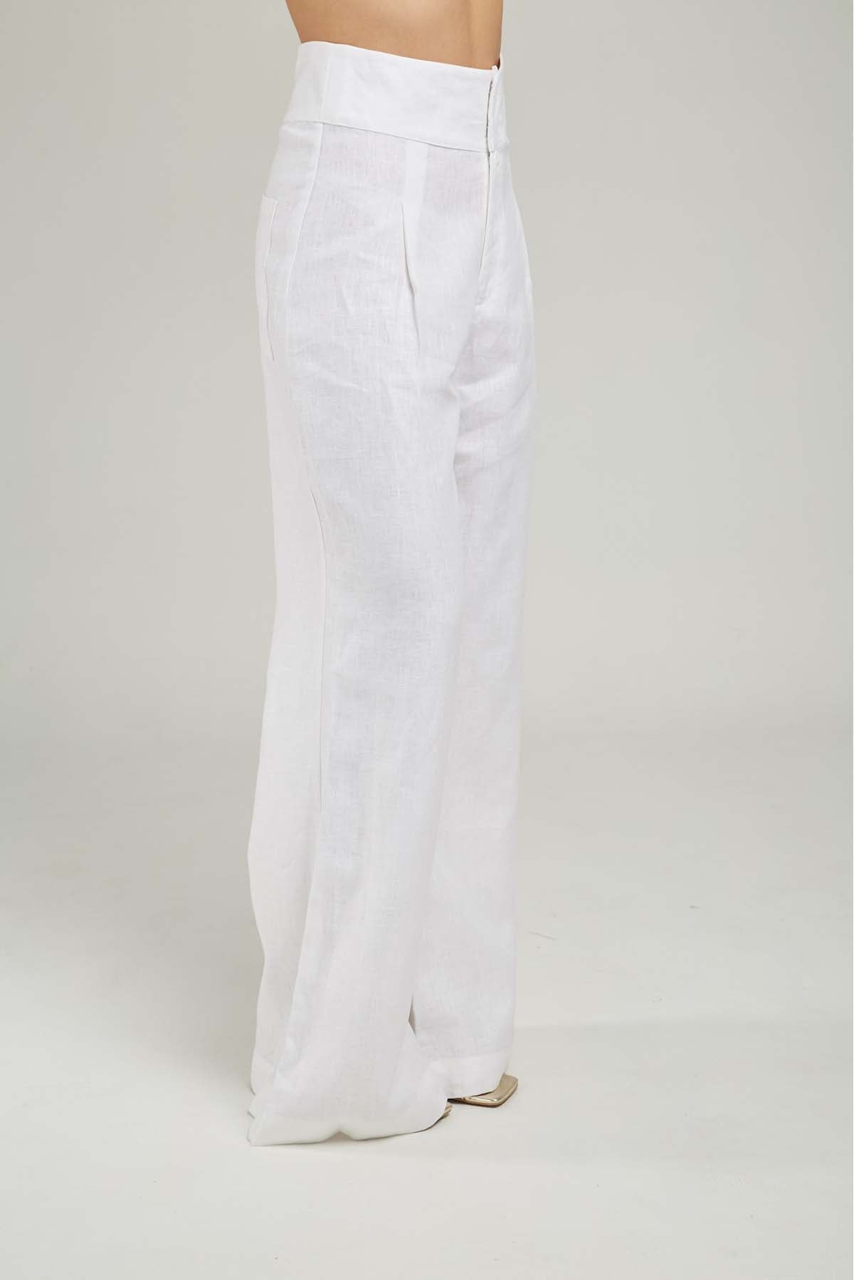PANTALON LINO BOTA ANCHA PRETINA ANCHA PINSA ANCHA