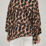 BLUSA ANIMAL PRINT MANGA RANGLA OJAL PUÑO C