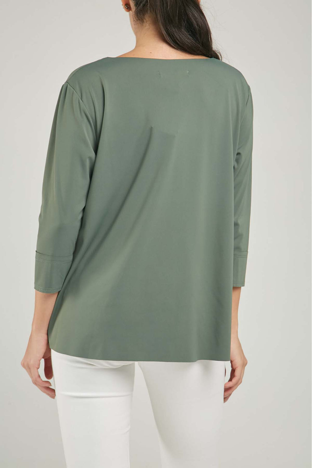 CAMISETA COLA MANGA 3-4 CORTE PUÑO CUELLO REDONDO