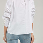 BLUSA 1/2 PERILLA BROCHE  M/L C/N PINZAS ESPALDA