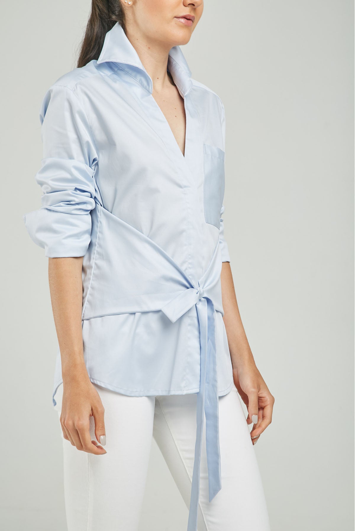 BLUSA PERILLA ESCONDIDA FAJON PEGADO C/C M/L