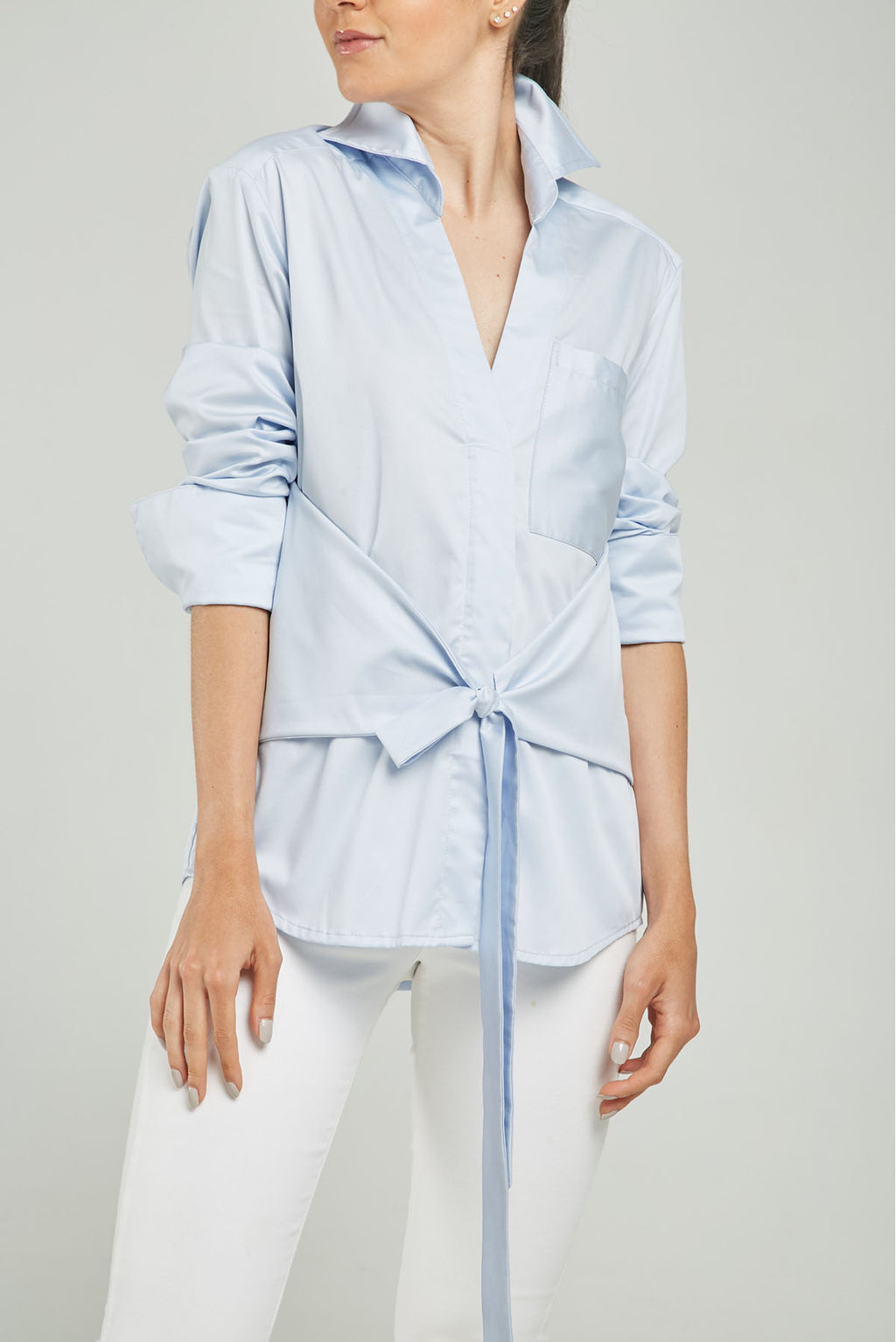 BLUSA PERILLA ESCONDIDA FAJON PEGADO C/C M/L